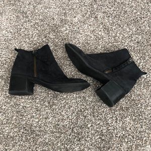 bp black suede booties